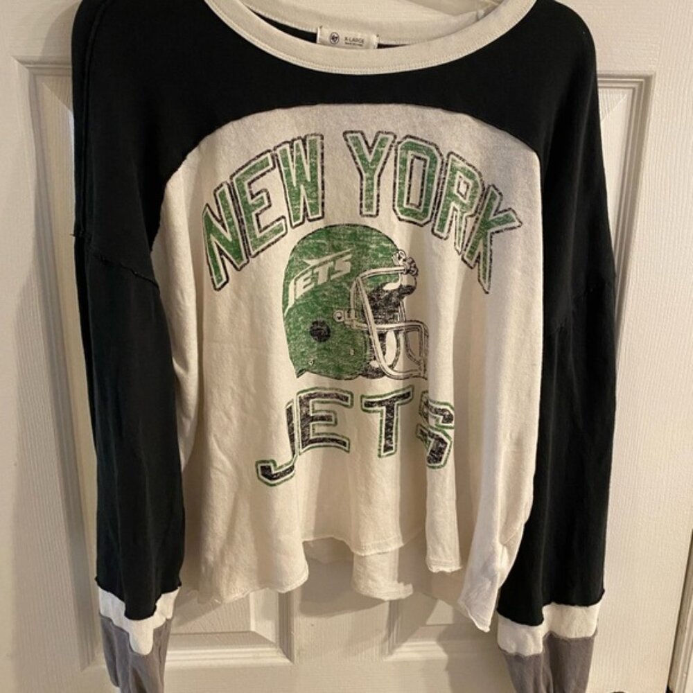 47 Brand Black and White Long Sleeve Shirt